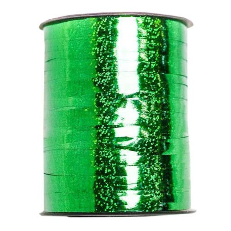 Holographic Green 455m Long Curling Ribbon