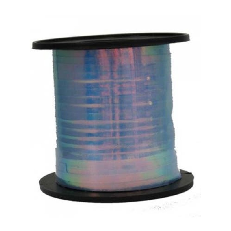 Iridescent Blue 225cm Long Curling Ribbon