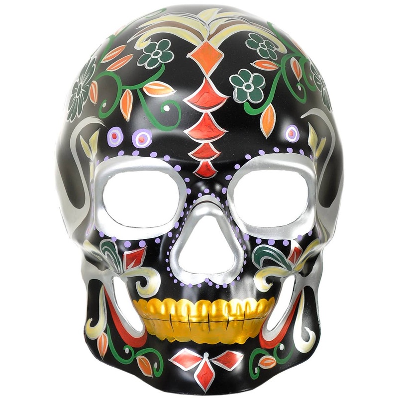 Masculine Day of the Dead Sugar Skull Masquerade Mask