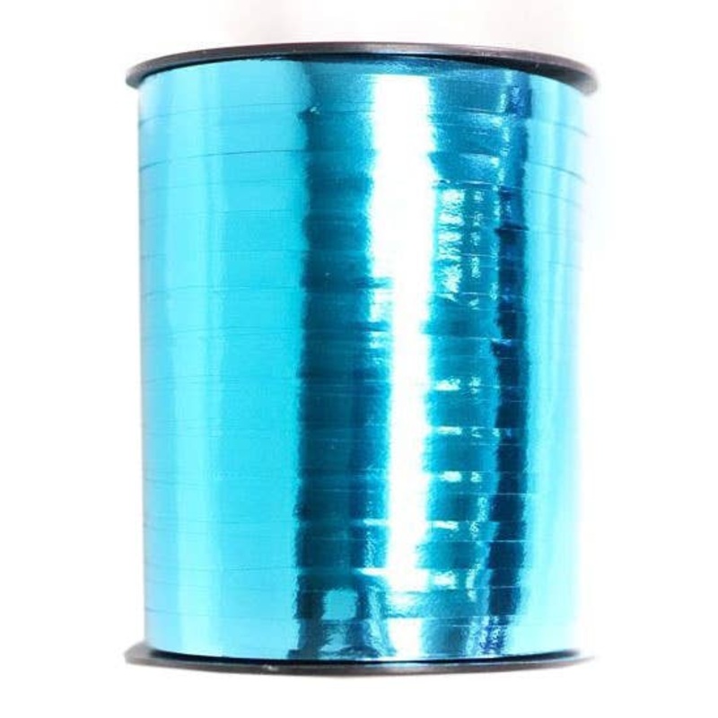 Metallic Caribbean Blue 455m Long Curling Ribbon
