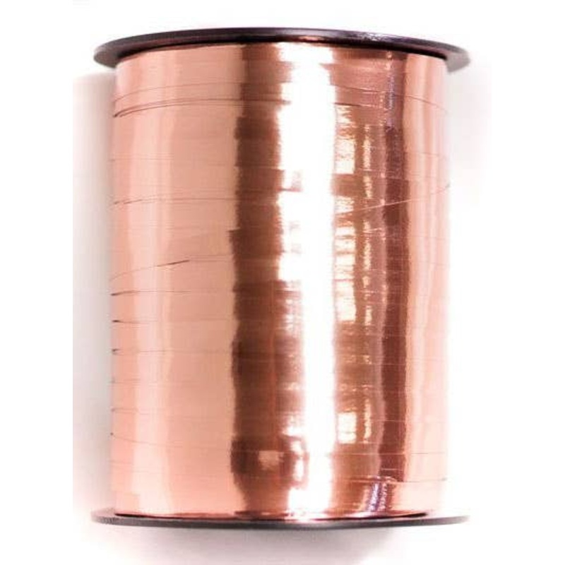 Metallic Rose Gold 455m Long Curling Ribbon
