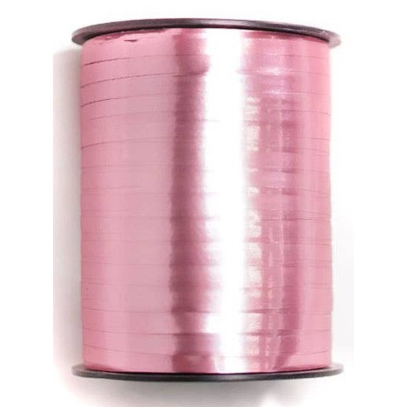 Pink Satin Chrome 455m Long Curling Ribbon