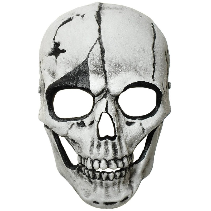Plaster Look Skull Face Masquerade Mask