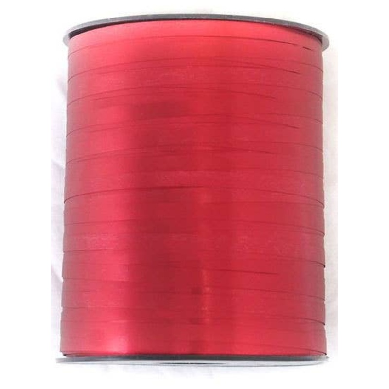 Red Satin Chrome 455m Long Curling Ribbon