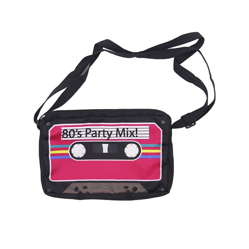80s Party Mix Cassette Tape Costume Bag