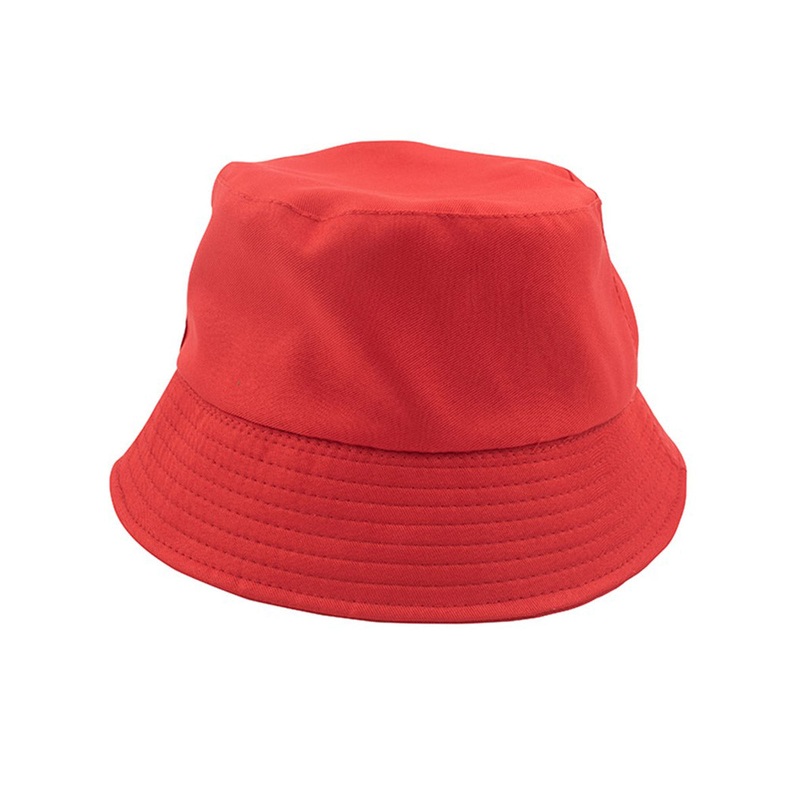 90s Hip Hop Red Bucket Hat Costume Accessory