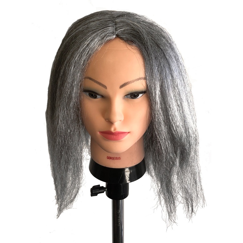 Grey Straight Shoulder Length Men’s Costume Accessory Wig