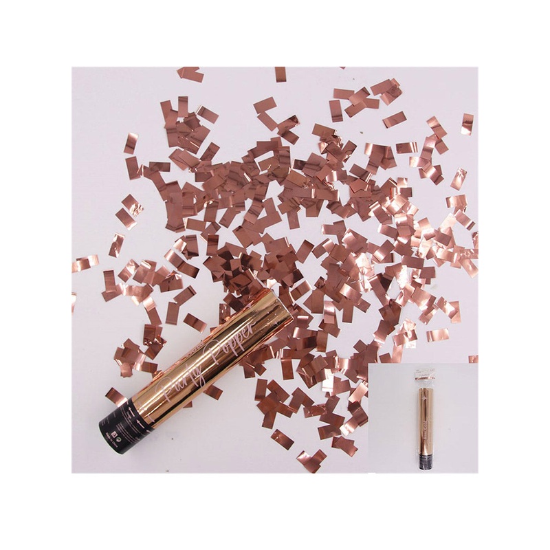 Metallic Rose Gold Foil Confetti Party Popper