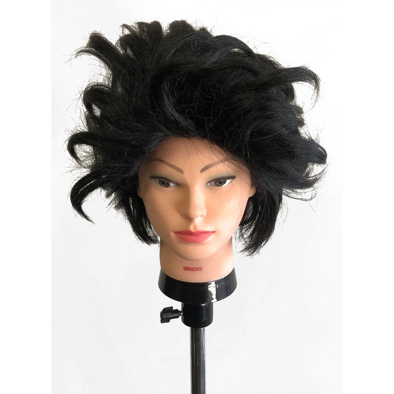 Short Black Messy Men’s Costume Accessory Wig