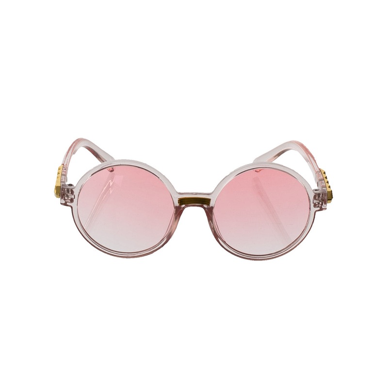 1970s Womens Light Pink Framed Costume Glasses