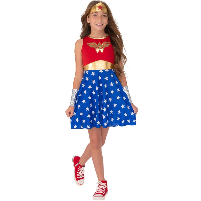 Wonder Woman Classic Girls Superhero Costume 4-6