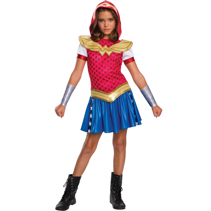 Wonder Woman Hooded DC Superhero Girls Costume Medium