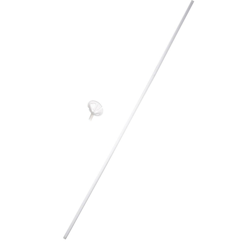 60cm Single Clear Balloon Stick With Medium Sized Cup