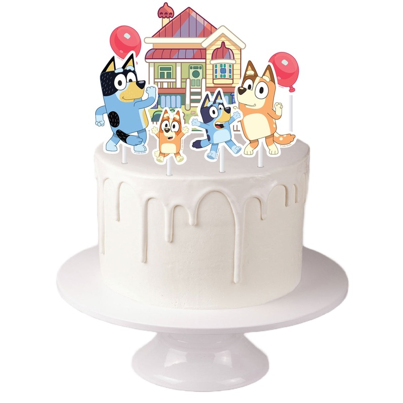 Bluey Birthday Party 7 Piece Cake Decorating Kit
