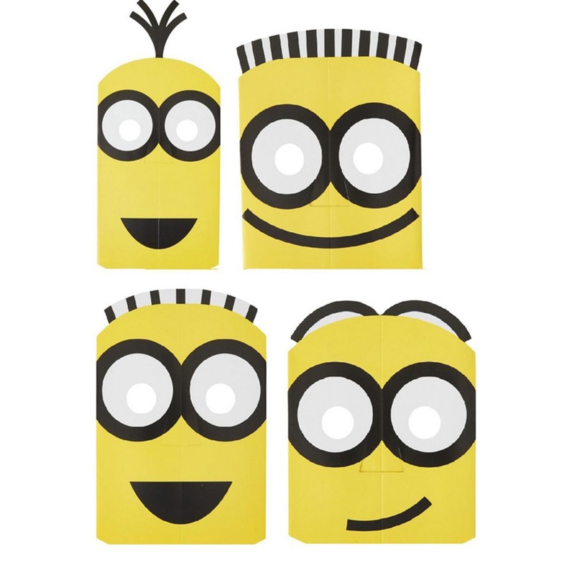 Despicable Me Minion Paper Party Masks 8 Pack