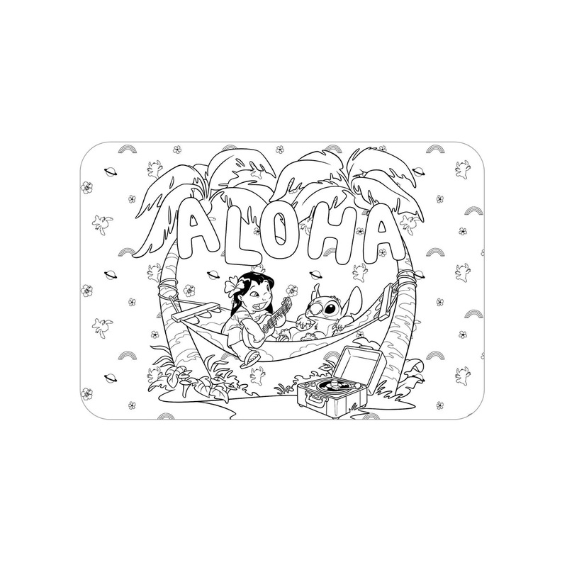 Lilo and Stitch 8 Pack of Colouring In Party Placemats