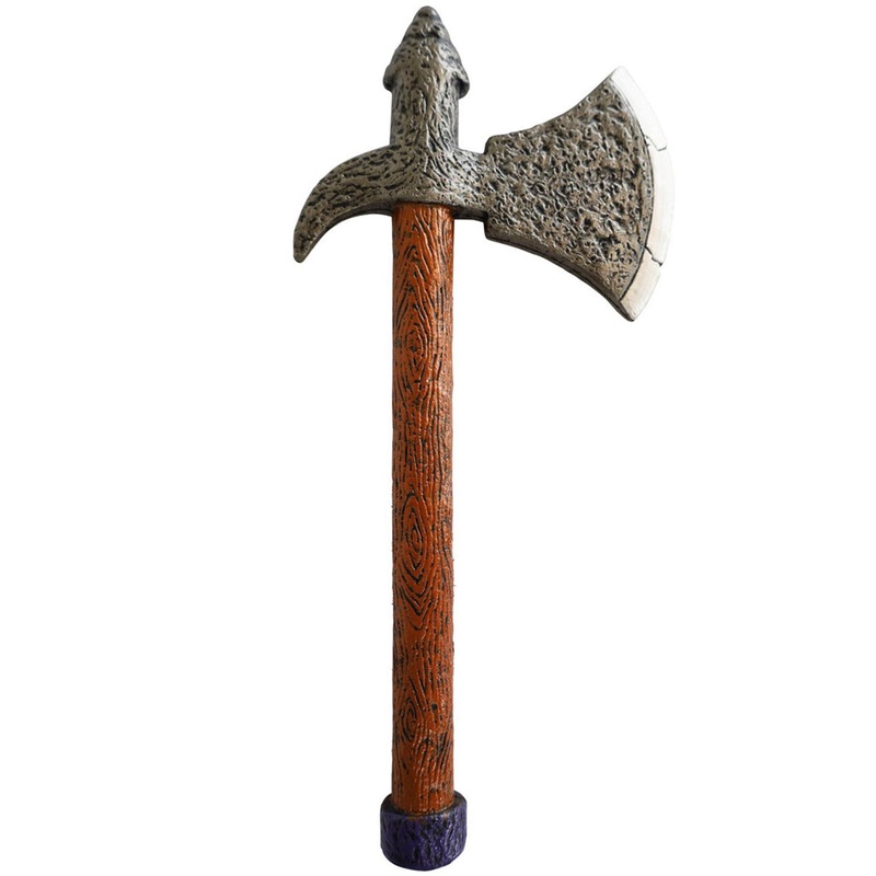 Wooden Look Viking Axe Costume Weapon