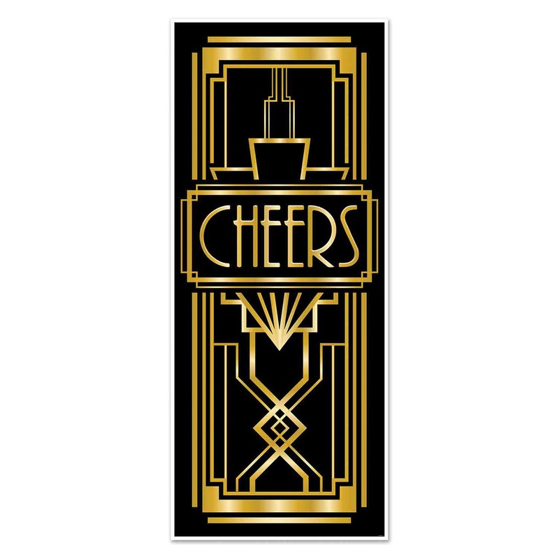 1920s Great Gatsby 183cm Cheers Door Cover