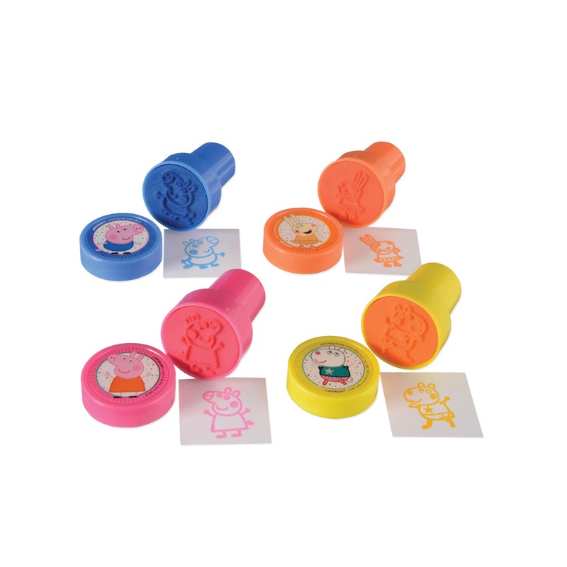 Assorted Pack of 4 Peppa Pig Stamp Party Favours