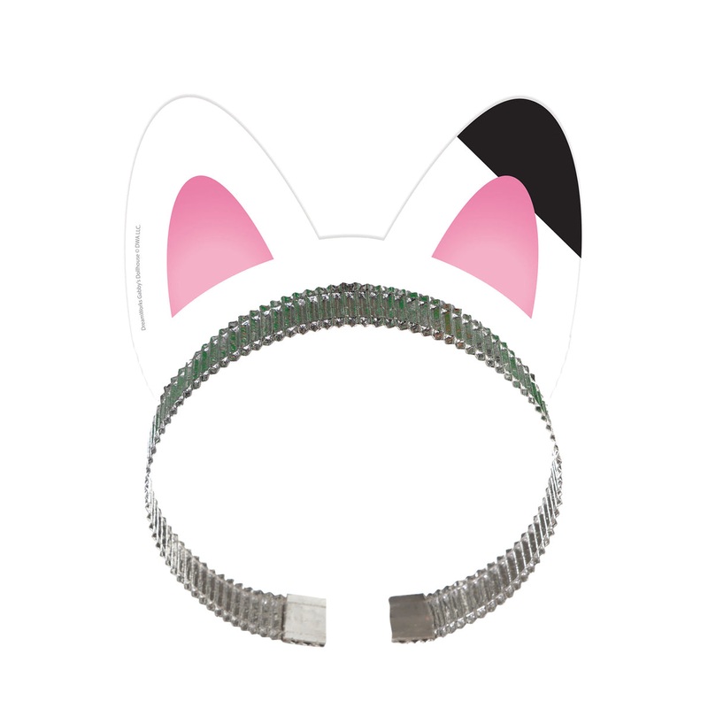 Gabbys Dollhouse Pack of 8 Cat Ears Headband Party Favours