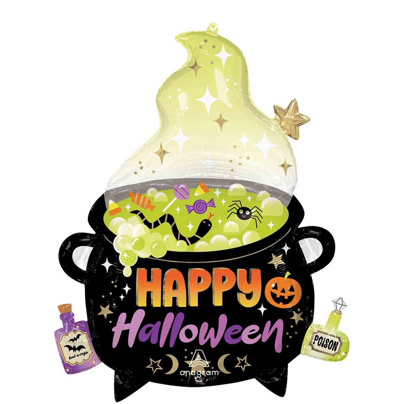 Witches Cauldron 76cm Supershape Foil Balloon