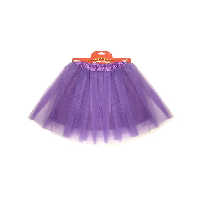 Basic Adults Purple 40cm Costume Tutu One Size