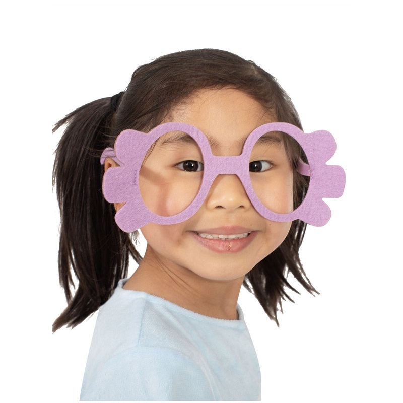 Bluey The Grannies Kids Purple Felt Glasses