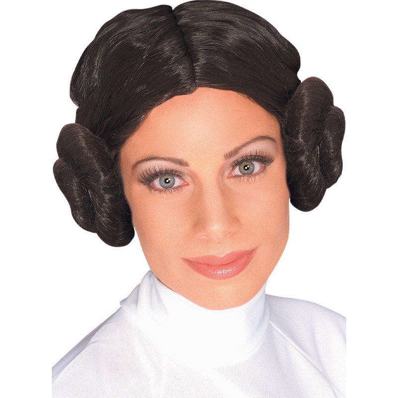 Princess Leia Womens Brown Star Wars Costume Wig