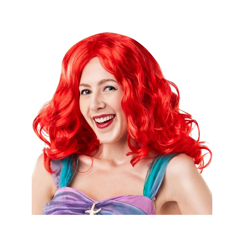 The Little Mermaid Womens Red Ariel Costume Wig