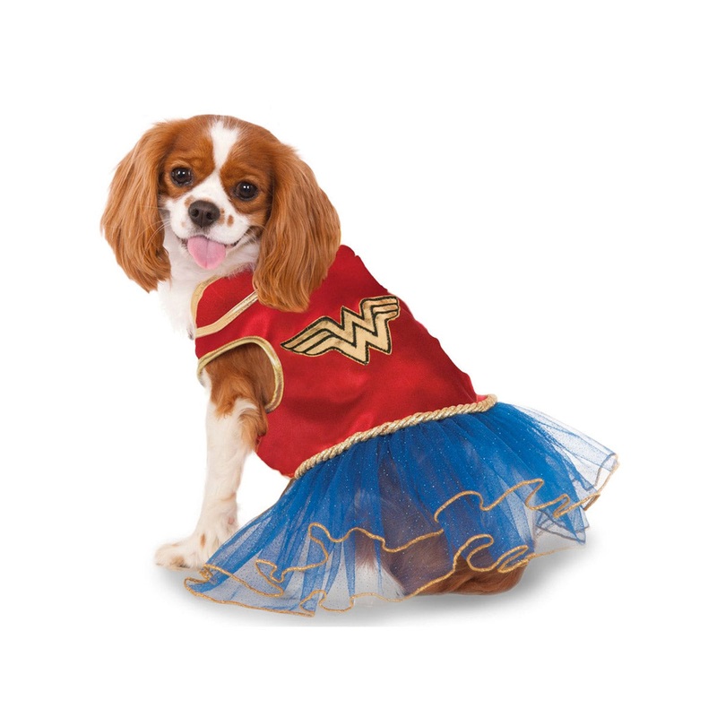 Wonder Woman Superhero Pet Dog Tutu Costume
