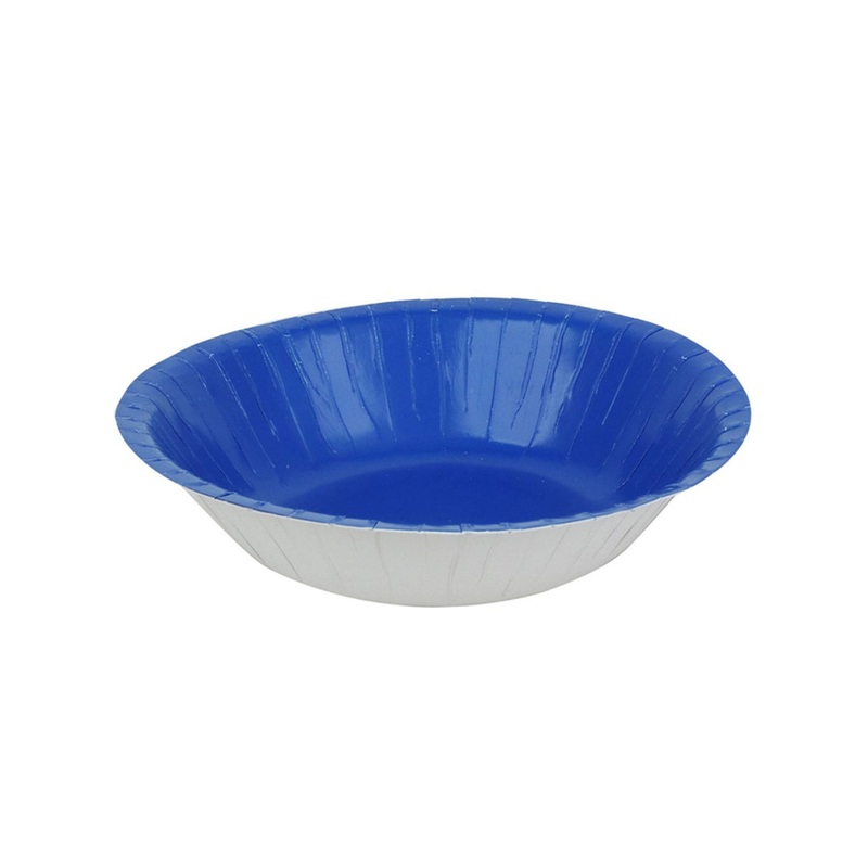 Azure Blue 18cm 20 Pack Paper Party Bowls
