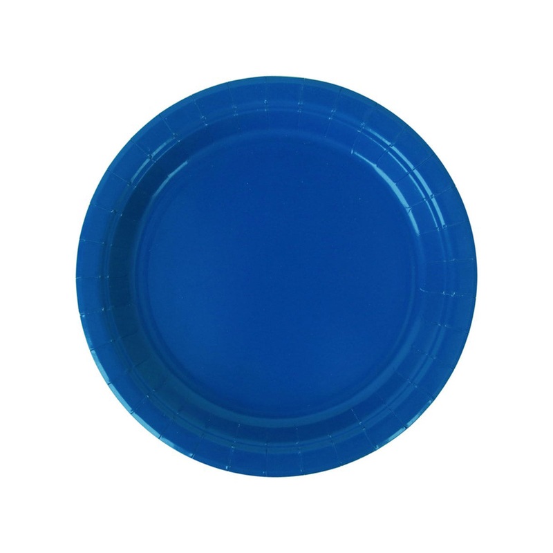 Azure Blue Large 23cm 20 Pack Paper Party Plates