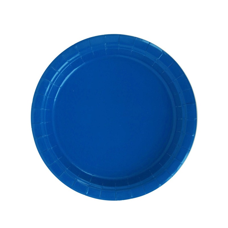 Azure Blue Small 18cm 20 Pack Paper Party Plates