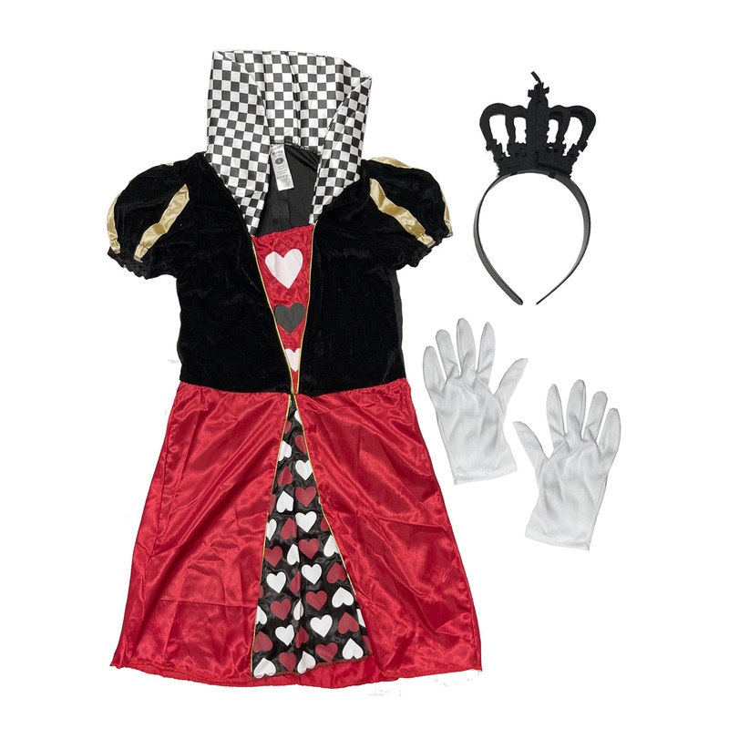 Carded Classic Queen of Hearts Womens Costume – Size Small