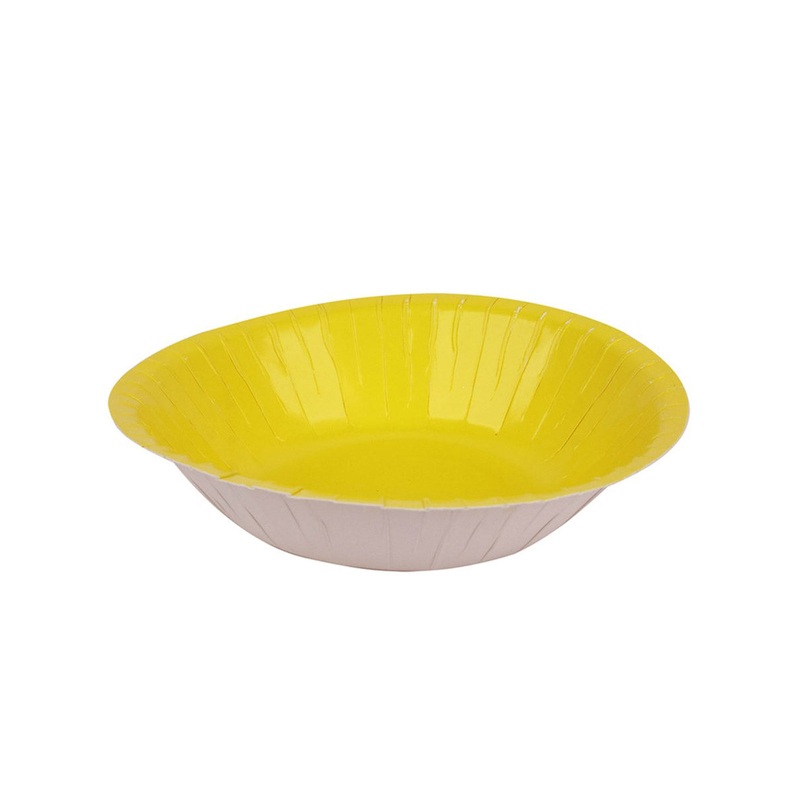 Dandelion Yellow 18cm 20 Pack Paper Party Bowls