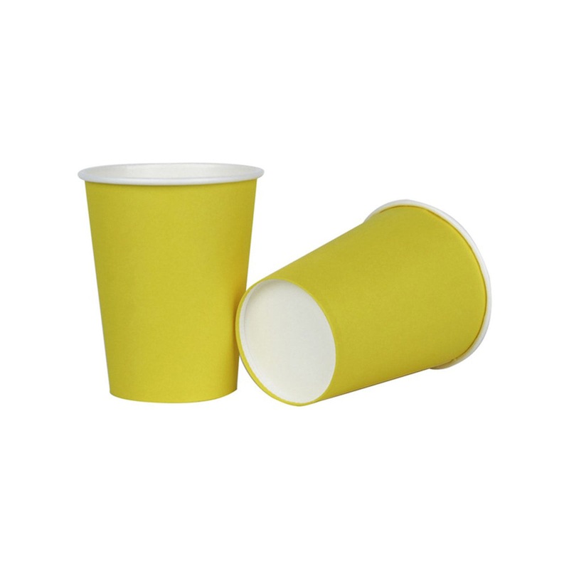 Dandelion Yellow 20 Pack 266ml Paper Party Cups