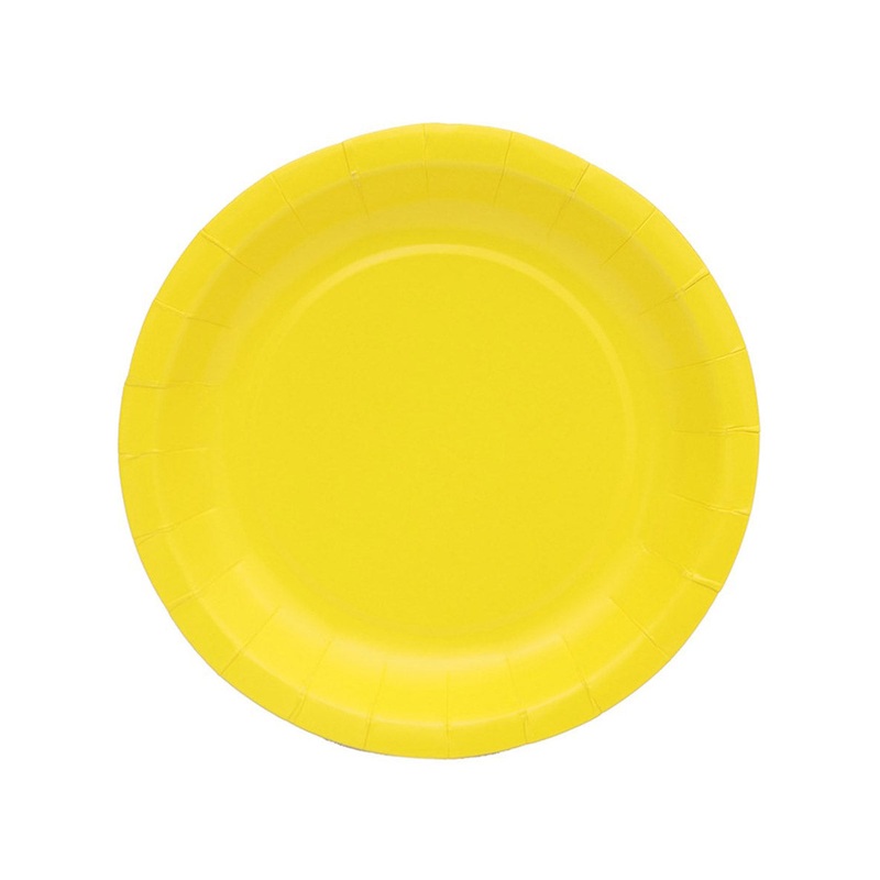 Dandelion Yellow Small 18cm 20 Pack Paper Party Plates