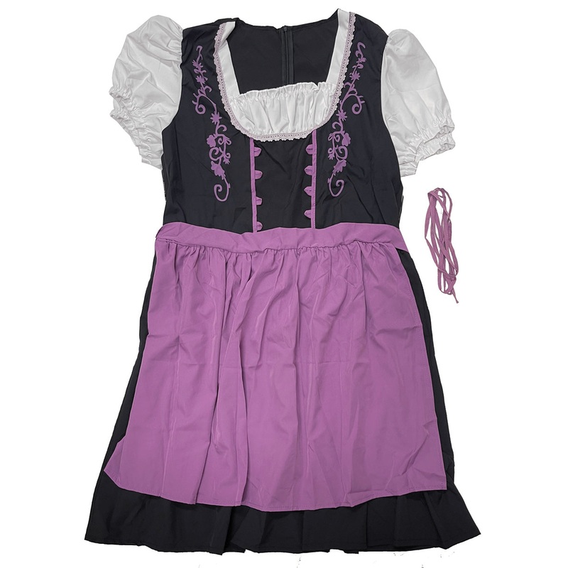 Black and Purple Womens Oktoberfest Costume – Size 2X-Large