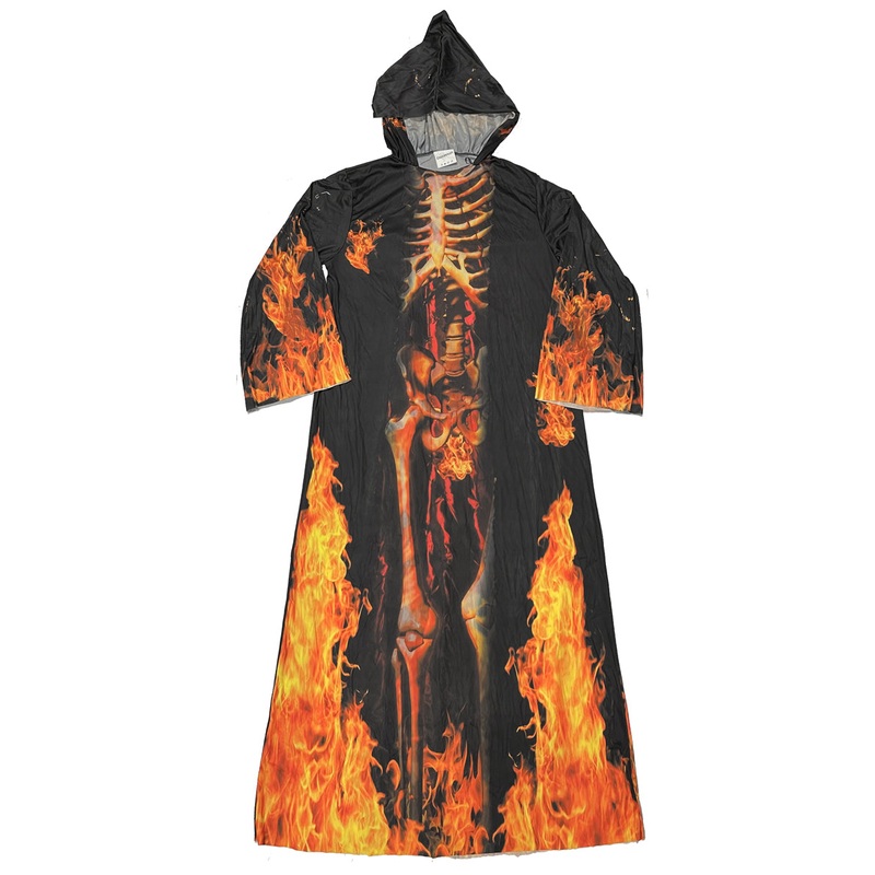 Evil Skeleton Lord Photo Real Robe Costume – One Size
