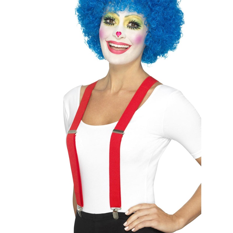 Basic Adjustable Red Costume Braces