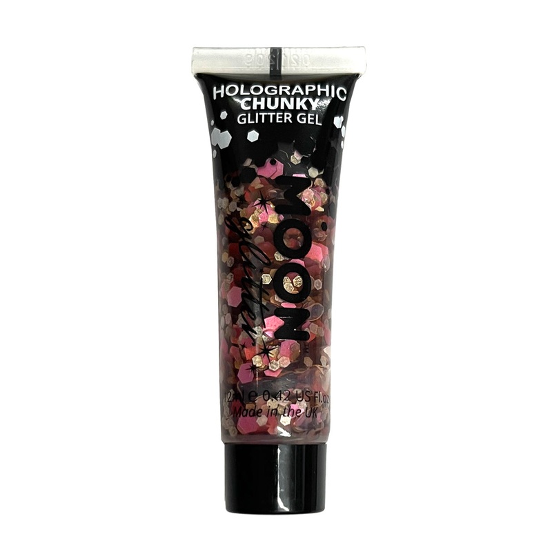 Pink Holographic Chunky Glitter Gel – 12ml