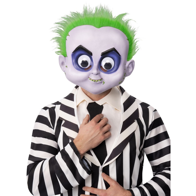 Beetlejuice Adults Googly Eyes Halloween Costume Mask