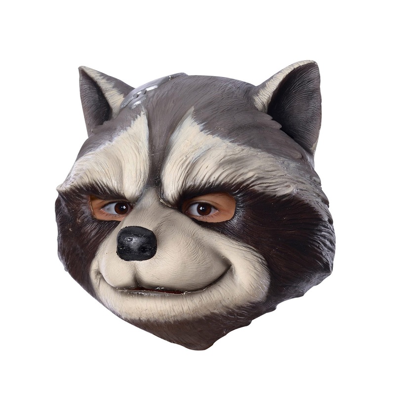 Rocket Raccoon Kids 3/4 Face Latex Costume Mask