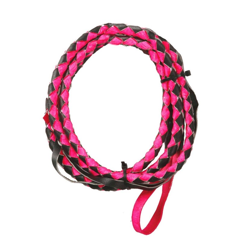 Braided Black and Pink Cowgirl  Costume Whip
