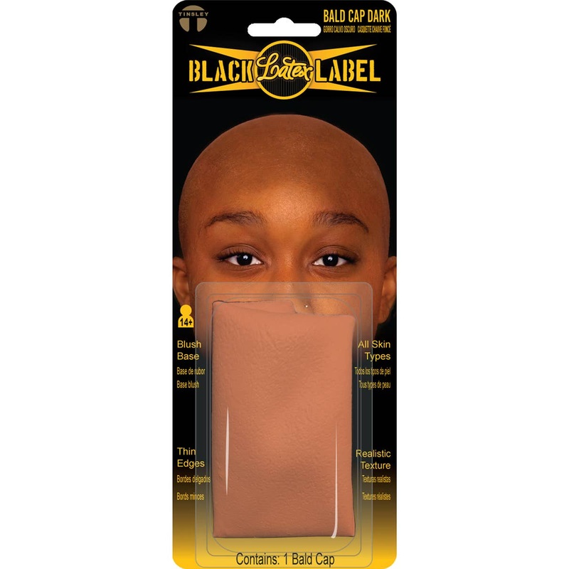 Dark Brown Latex Bald Cap SFX Costume Prosthetic