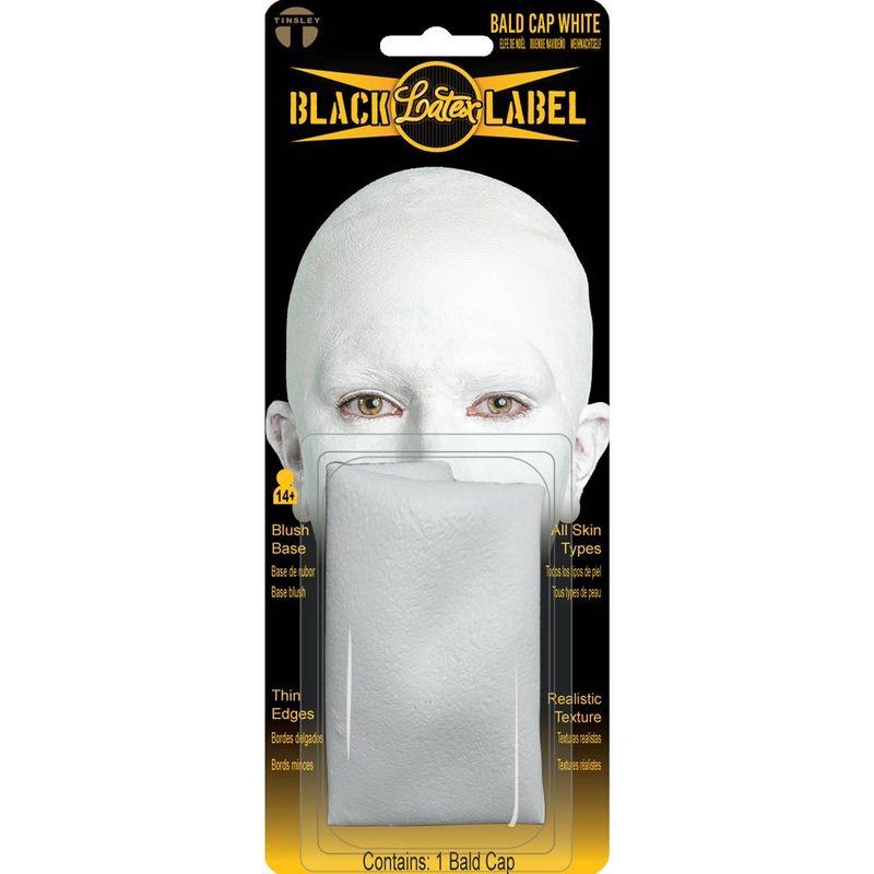 Latex White Bald Cap SFX Costume Prosthetic