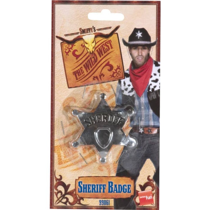 Wild West Sheriff Cowboy Star Badge
