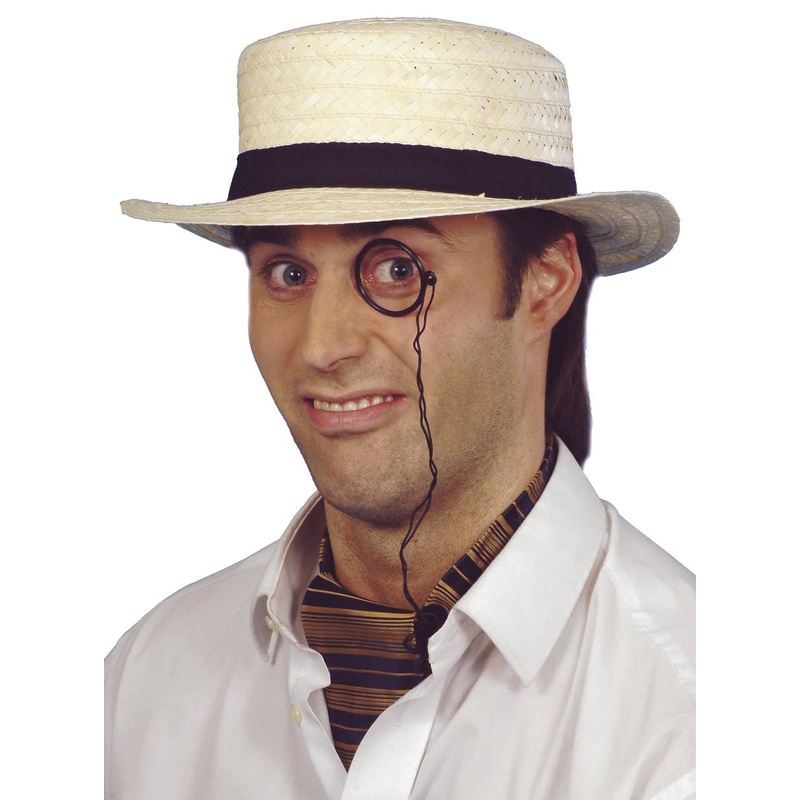 School Days Straw Boater Hat