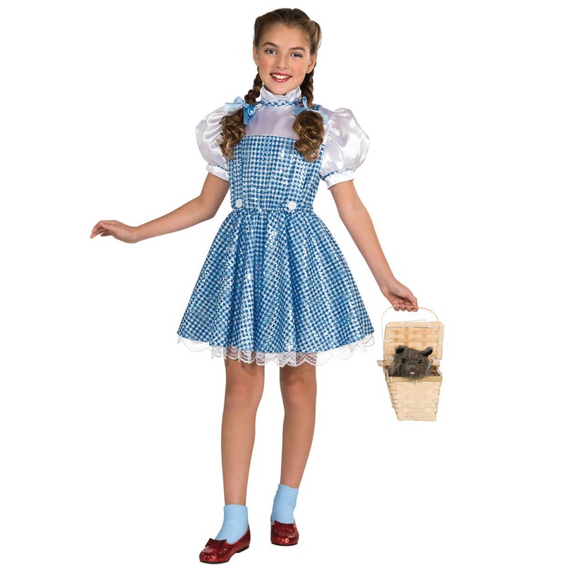 Wizard of Oz Sequined Dorothy Girls Book Week Costume Large