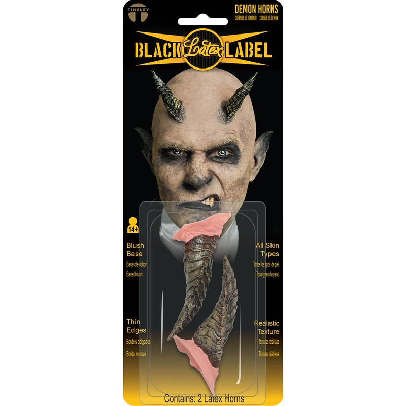 Deluxe Scaly Latex Demon Horns Special FX Prosthetic
